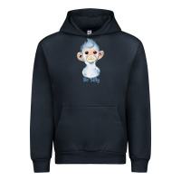 Navy monkey cute animals Urban Hoodie - RanaPortraitStore
