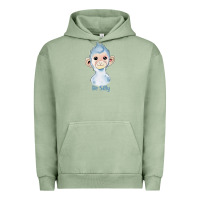 Pigment Oil Green monkey cute animals Urban Hoodie - RanaPortraitStore