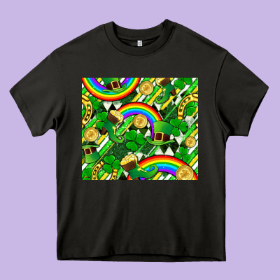 St. Patrick's Day Heavy Core Tee Designed By Fadigitalartstudio