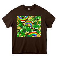 Chocolate Brown St. Patrick's Day Heavy Core Tee - FaDigitalArtStudio