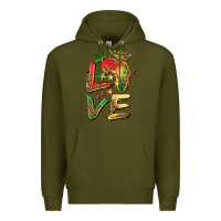 Army Green juneteenth love Premium Hoodie - BarkalooDesign