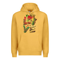 Mustard juneteenth love Premium Hoodie - BarkalooDesign