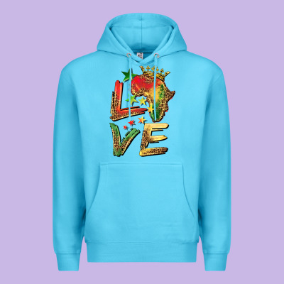 Juneteenth Love Premium Hoodie Designed By Barkaloodesign