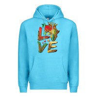 Ocean Blue juneteenth love Premium Hoodie - BarkalooDesign