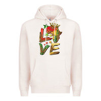 Pale Pink juneteenth love Premium Hoodie - BarkalooDesign