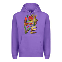 Purple juneteenth love Premium Hoodie - BarkalooDesign