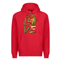 Red juneteenth love Premium Hoodie - BarkalooDesign