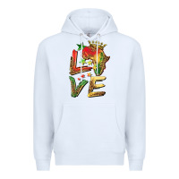 White juneteenth love Premium Hoodie - BarkalooDesign