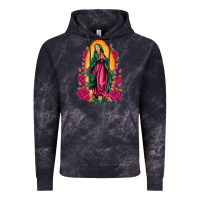 Cloud Black our lady of guadalupe Vintage Hoodie - Artiststas