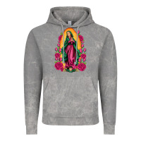 Cloud Rock our lady of guadalupe Vintage Hoodie - Artiststas