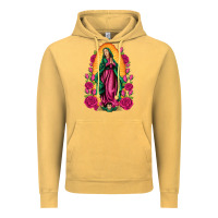 Vintage Mustard our lady of guadalupe Vintage Hoodie - Artiststas