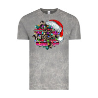 Cloud Rock serape and leopard christmas Vintage Tee - CowhideDigitalArt