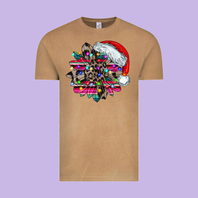 Serape And Leopard Christmas Vintage Tee Designed By Cowhidedigitalart