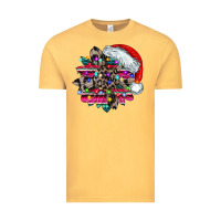 Vintage Mustard serape and leopard christmas Vintage Tee - CowhideDigitalArt