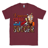Burgundy I Run On Coffee And Soccer Frappe Classic Tee - FaDigitalArtStudio