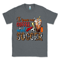 Charcoal Heather I Run On Coffee And Soccer Frappe Classic Tee - FaDigitalArtStudio