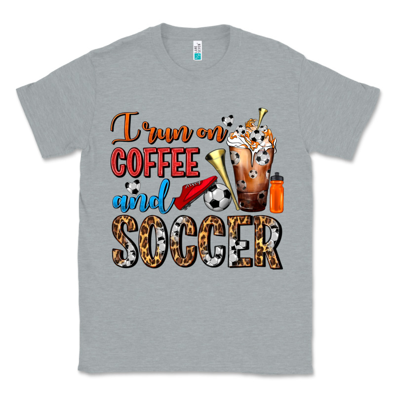 I Run On Coffee And Soccer Frappe Classic Tee by FaDigitalArtStudio | Teevron