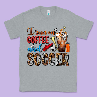 I Run On Coffee And Soccer Frappe Classic Tee Designed By Fadigitalartstudio