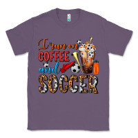 Lavender I Run On Coffee And Soccer Frappe Classic Tee - FaDigitalArtStudio