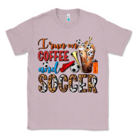 Lilac I Run On Coffee And Soccer Frappe Classic Tee - FaDigitalArtStudio