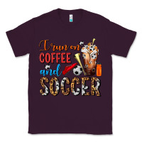 Plum I Run On Coffee And Soccer Frappe Classic Tee - FaDigitalArtStudio
