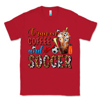 Red I Run On Coffee And Soccer Frappe Classic Tee - FaDigitalArtStudio