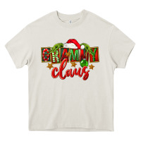 Cream Christmas Grammy Claus Mother's Day Heavy Core Tee - FaDigitalArtStudio