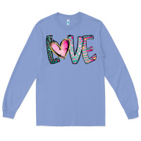 Colony Blue Valentine Love Long Sleeve Tee - CowhideDigitalArt