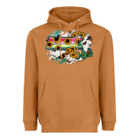 Meerkat Massachusetts State Map Heavyweight Hoodie - RanaPortraitStore
