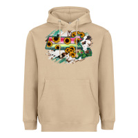 Mushroom Massachusetts State Map Heavyweight Hoodie - RanaPortraitStore