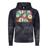 Cloud Black easter daisy background Vintage Hoodie - Artiststas