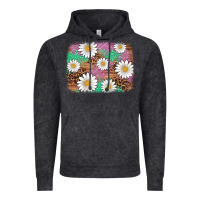 Vintage Black easter daisy background Vintage Hoodie - Artiststas