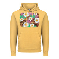 Vintage Mustard easter daisy background Vintage Hoodie - Artiststas