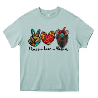 Arona peace love bison Heavy Core Tee - RanaPortraitStore