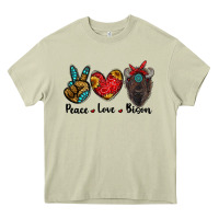 Mossy peace love bison Heavy Core Tee - RanaPortraitStore