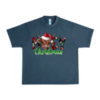 Midnight Navy moey Christmas Urban Heavy Tee - CowhideDigitalArt