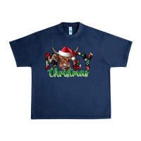 Navy moey Christmas Urban Heavy Tee - CowhideDigitalArt