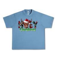 Pebble Blue moey Christmas Urban Heavy Tee - CowhideDigitalArt