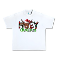 White moey Christmas Urban Heavy Tee - CowhideDigitalArt