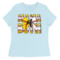 Baby Blue Mama Of Both Ladies Tee - CowhideDigitalArt