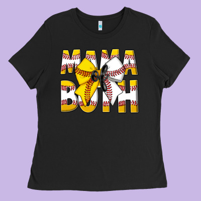 Mama Of Both Ladies Tee Designed By Cowhidedigitalart