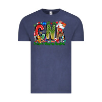Vintage Denim Christmas CNA Vintage Tee - CowhideDigitalArt