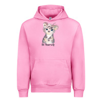 Fuchsia Pink tiger cute animals Urban Hoodie - RanaPortraitStore