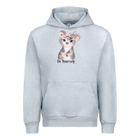 Heather Grey tiger cute animals Urban Hoodie - RanaPortraitStore