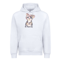 White tiger cute animals Urban Hoodie - RanaPortraitStore