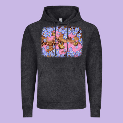 Easter Butterfly Leopard Background Vintage Hoodie Designed By Artiststas