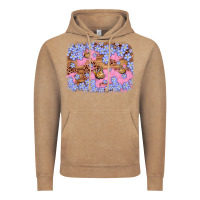 Vintage Coffee easter butterfly leopard background Vintage Hoodie - Artiststas