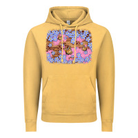 Vintage Mustard easter butterfly leopard background Vintage Hoodie - Artiststas