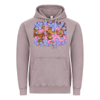 Vintage Zinc easter butterfly leopard background Vintage Hoodie - Artiststas
