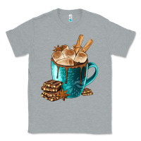 Heather Grey Chocolate And Coffee Classic Tee - FaDigitalArtStudio